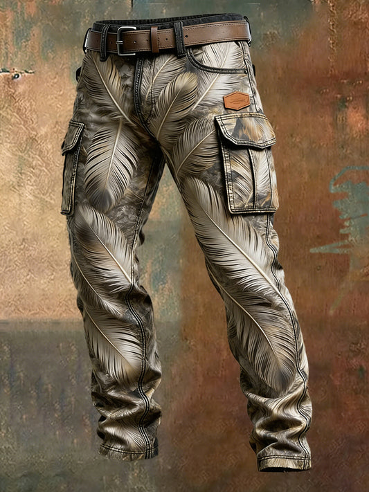 Men's Retro Business Style Casual Work Trousers