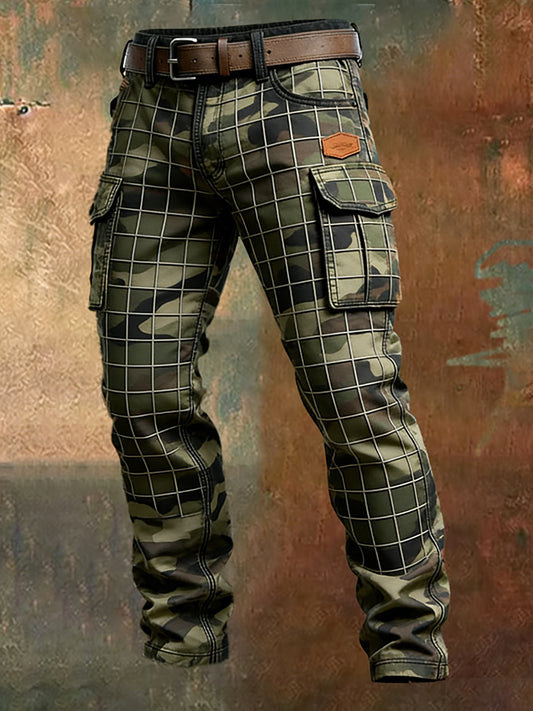 Men's Retro Business Style Casual Work Trousers