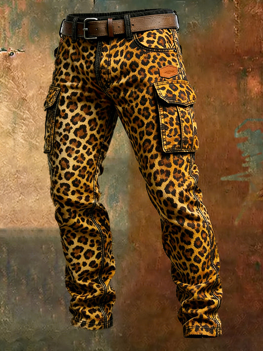 Men's Retro Business Style Casual Work Trousers