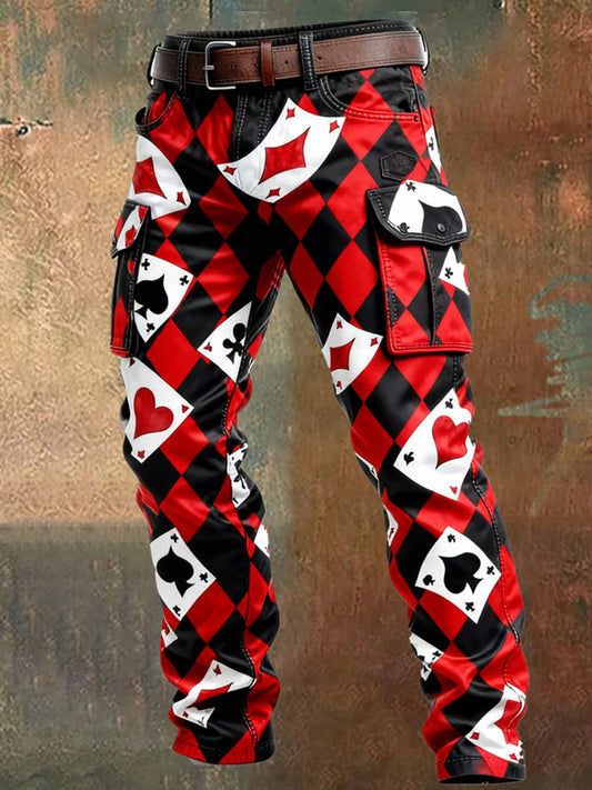 Men's Retro Business Style Casual Work Trousers