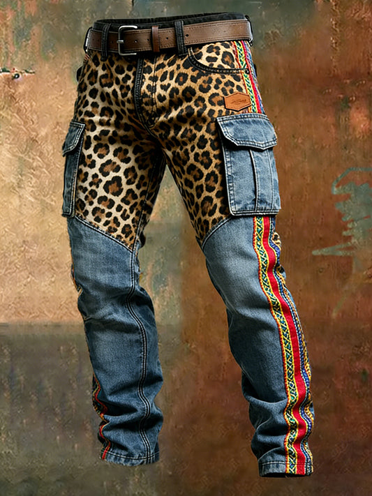 Men's Retro Business Style Casual Work Trousers