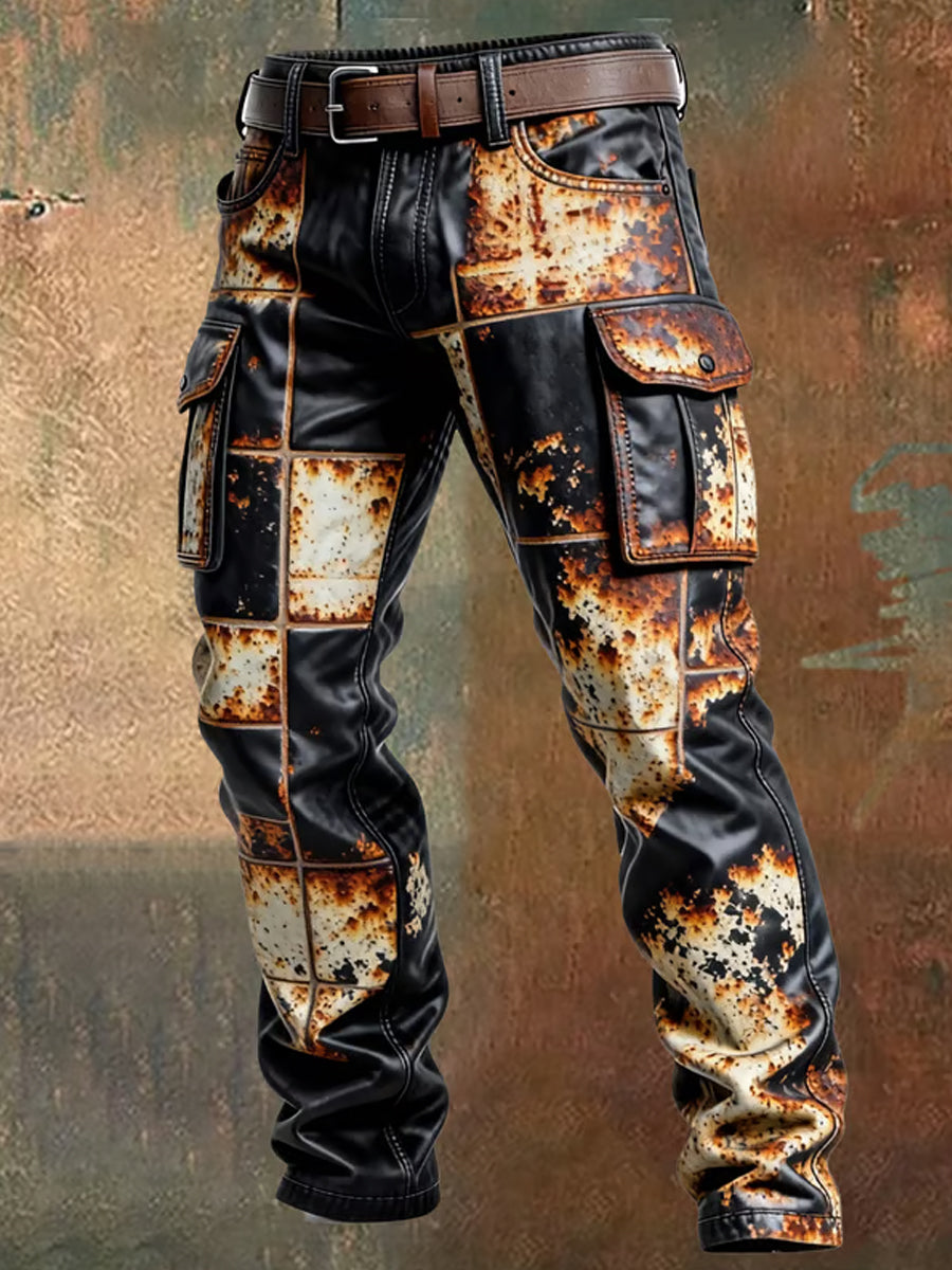 Men's Retro Business Style Casual Work Trousers