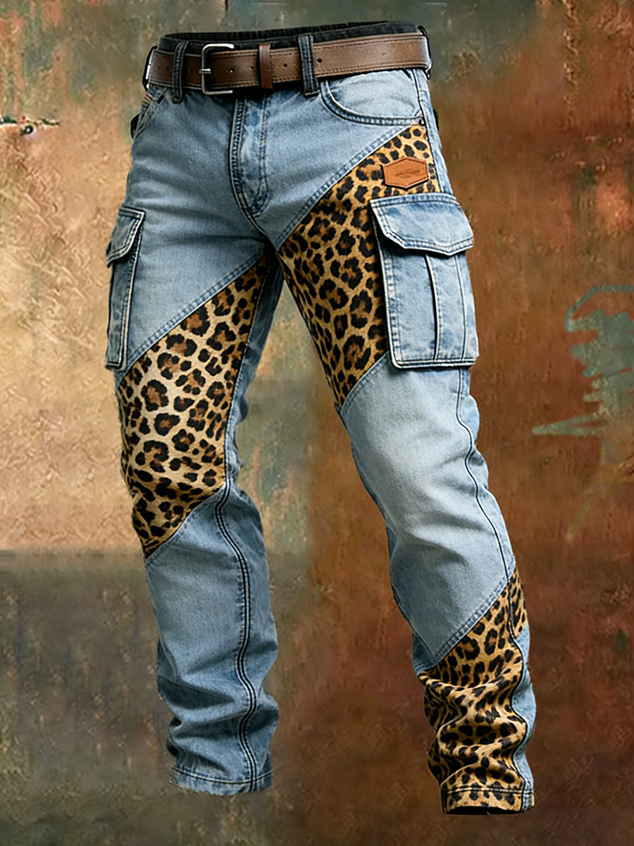 Men's Retro Business Style Casual Work Trousers
