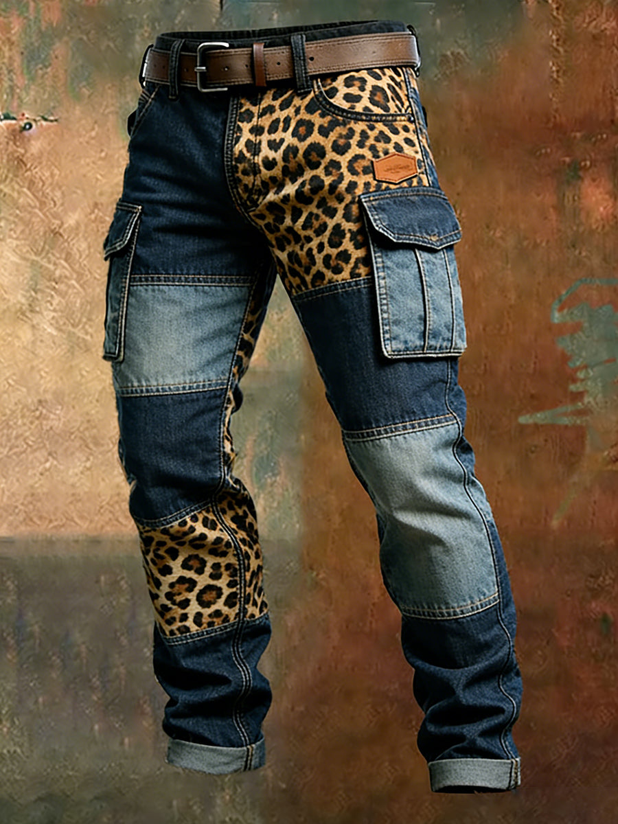 Men's Retro Business Style Casual Work Trousers