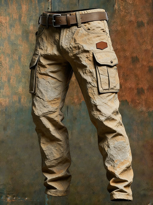 Men's Retro Business Style Casual Work Trousers