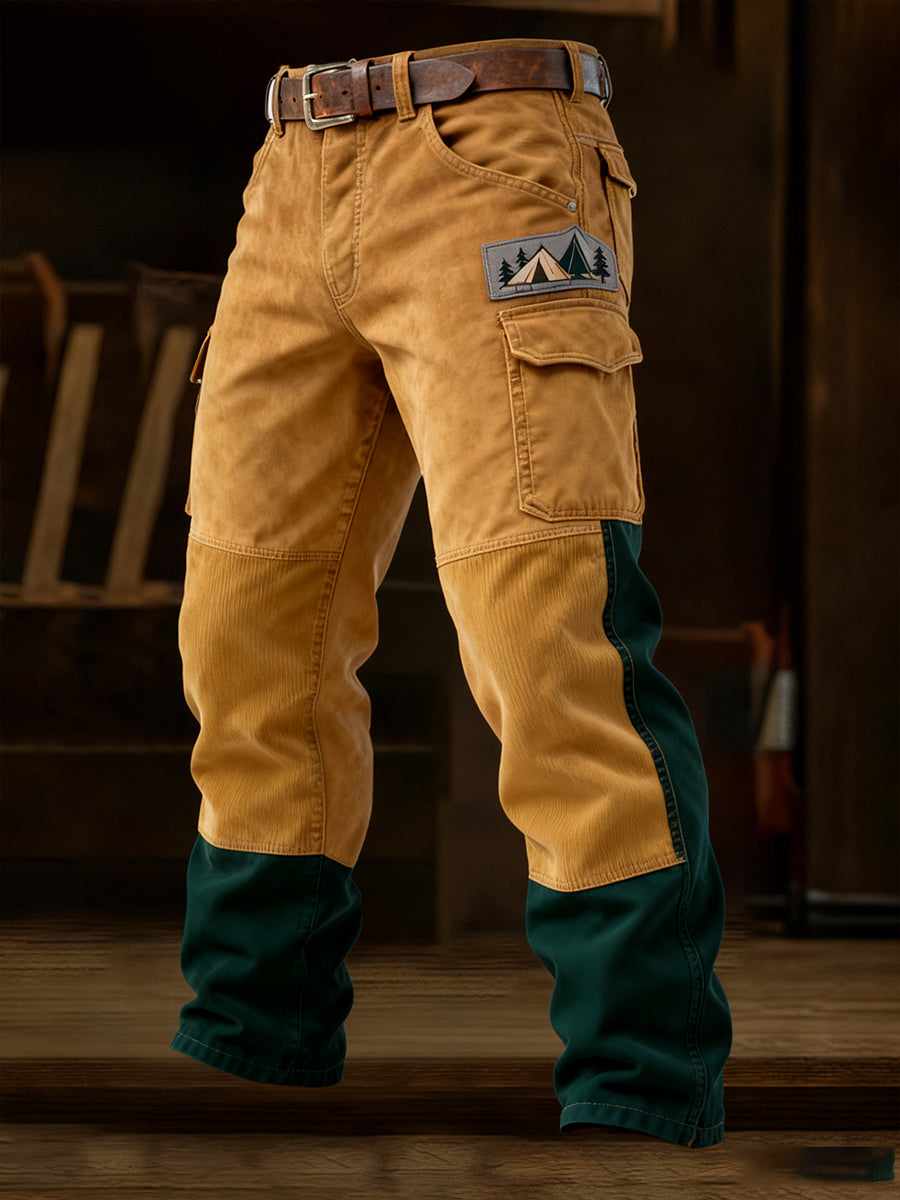 Men's Retro Business Style Casual Work Trousers