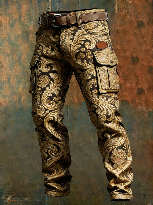 Men's Retro Business Style Casual Work Trousers