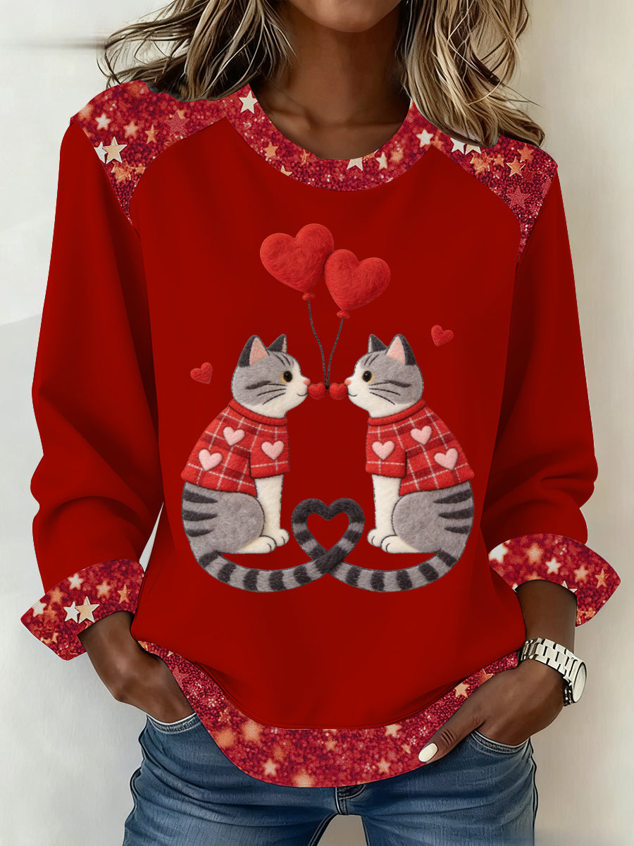 Women's Valentine's Day Puppy Sweatshirt