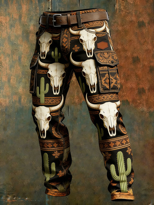 Men's Retro Business Casual Western Work Pants