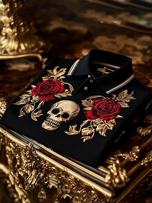 Men's Vintage Skull Long Sleeve Shirt