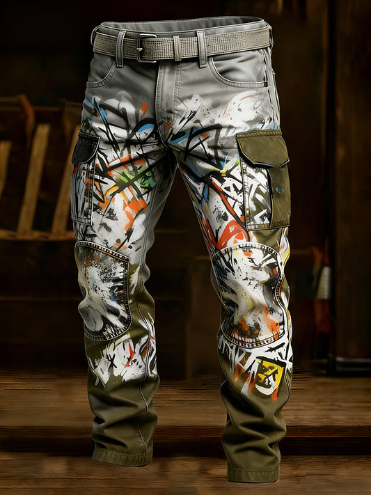 Men's Retro Business Style Casual Work Trousers