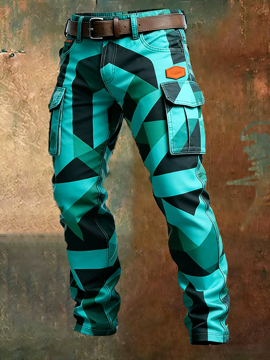 Men's Retro Business Style Casual Work Trousers