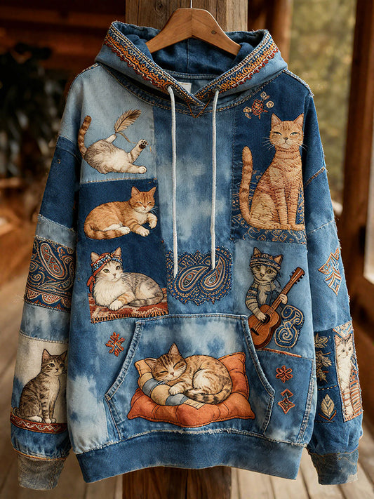 Women's Autumn Cats Hoodies