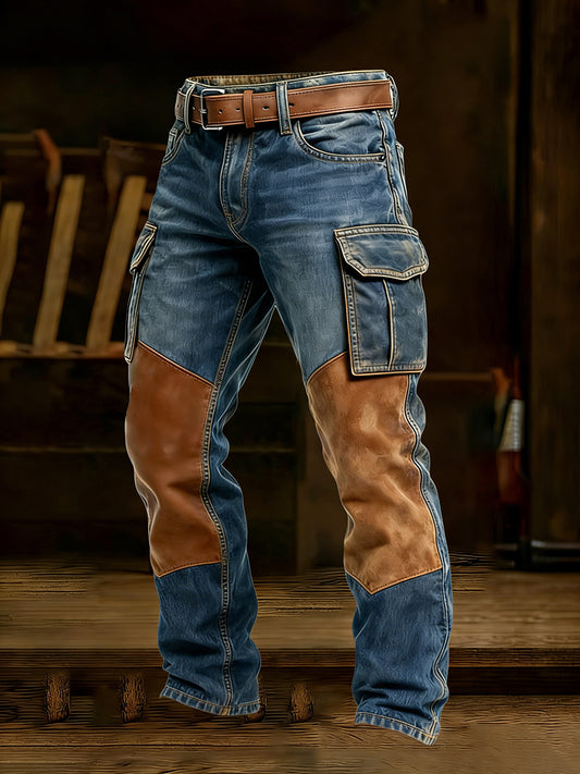 Men's Retro Business Style Casual Work Trousers