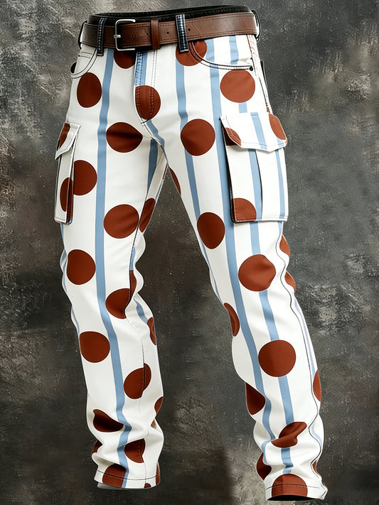 Men's Retro Business Style Casual Work Trousers