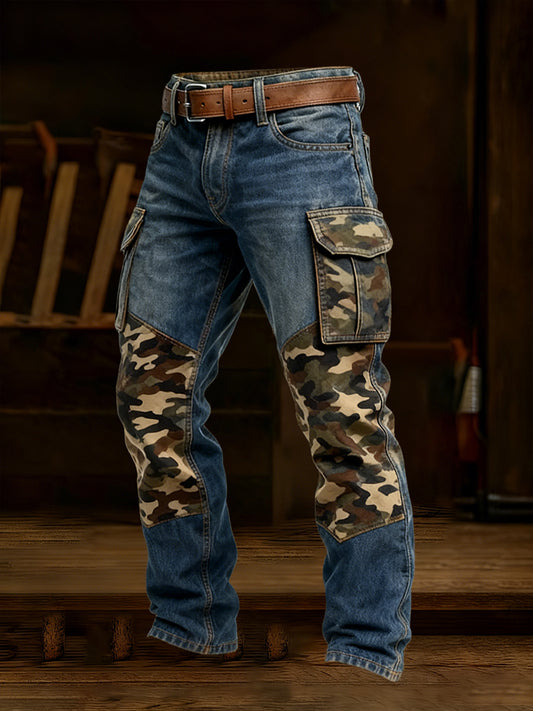 Men's Retro Business Style Casual Work Trousers