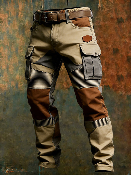 Men's Retro Business Style Casual Work Trousers