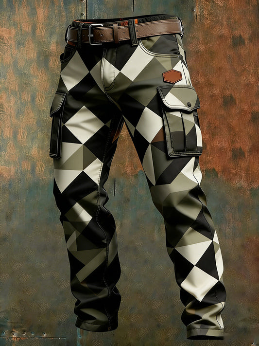 Men's Retro Business Style Casual Work Trousers