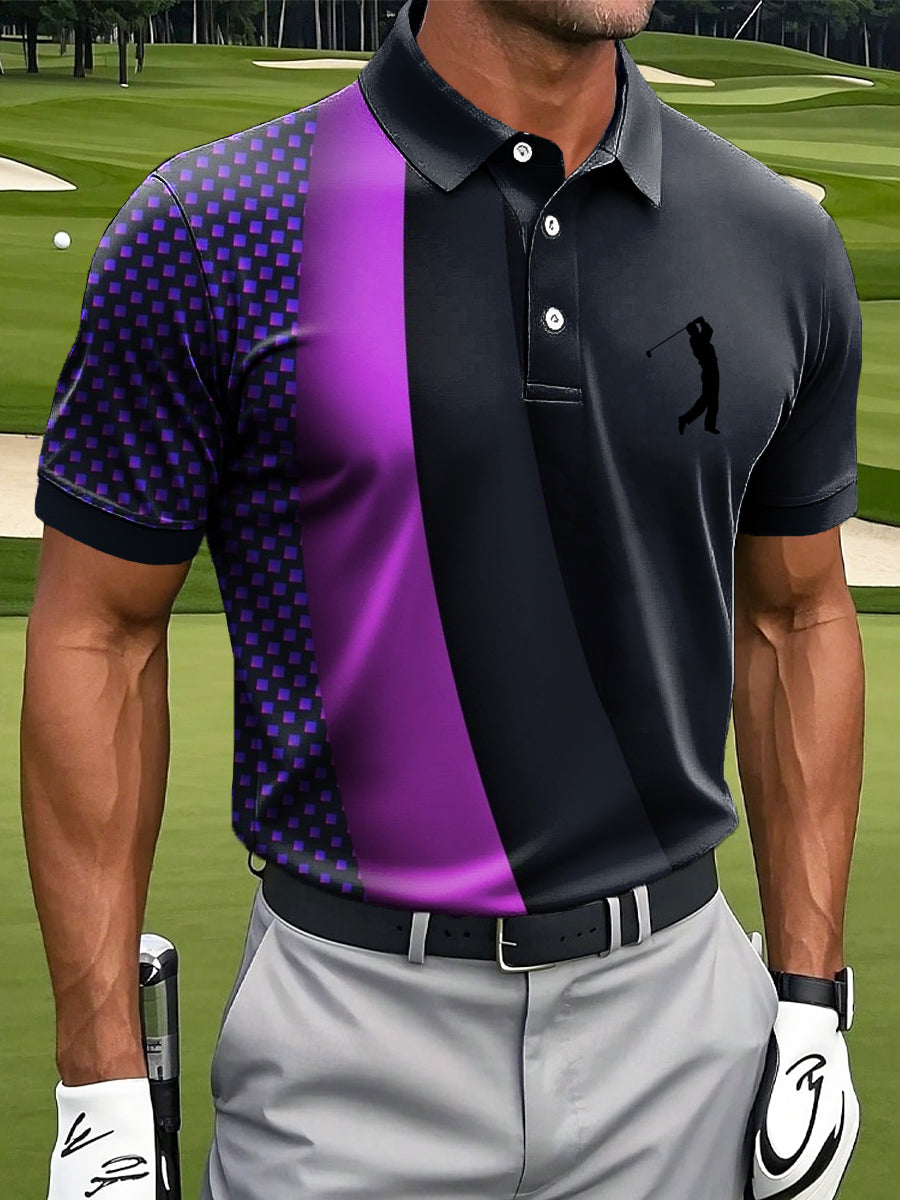 Men's Business-style Long-Sleeved Polo Shirt