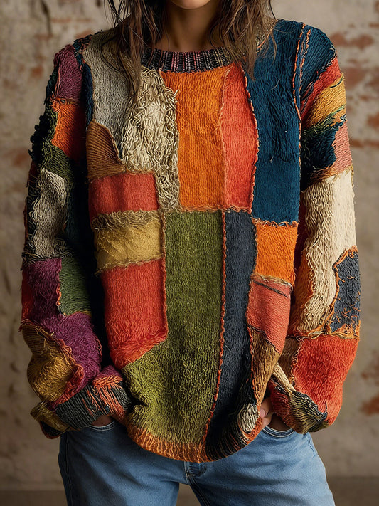 Women's Geometric Print Vintage Tops