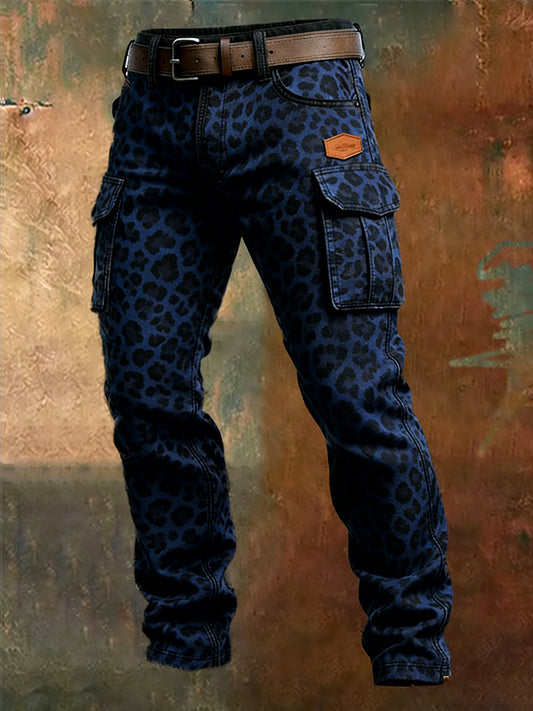 Men's Retro Business Style Casual Work Trousers