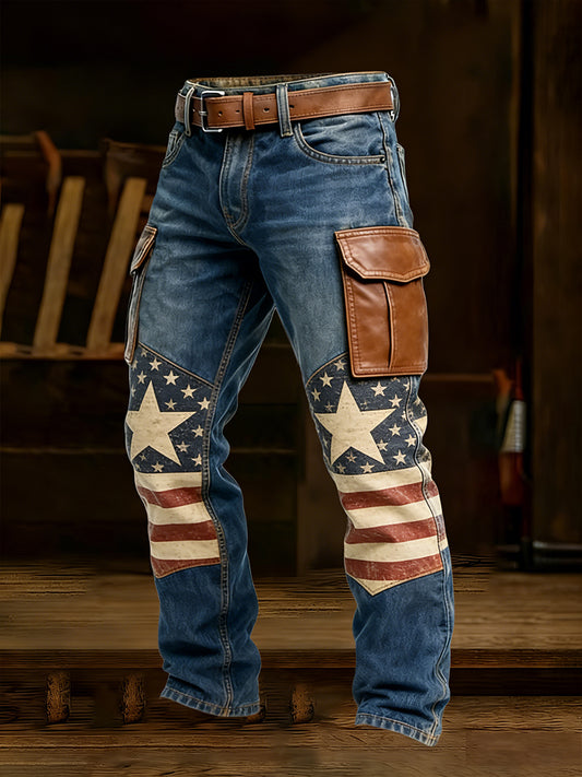 Men's Retro Business Style Casual Work Trousers