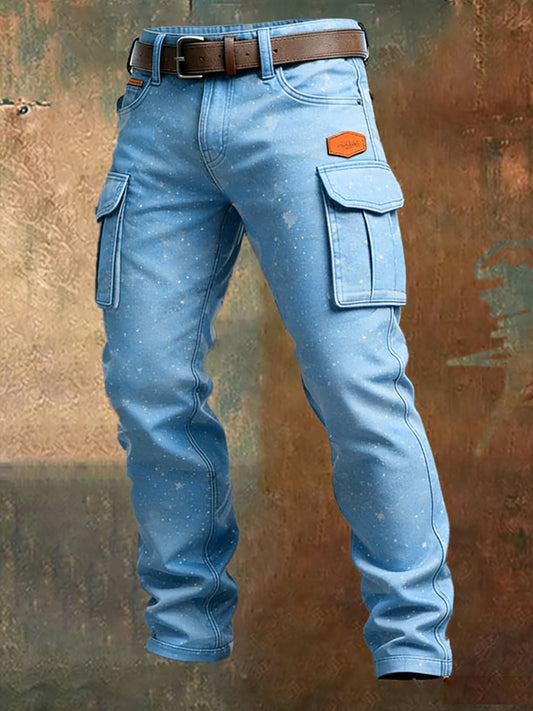 Men's Retro Business Style Casual Work Trousers