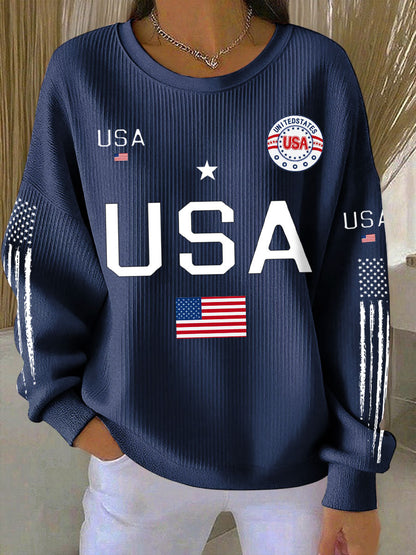 Women's USA Flag Sweatshirts