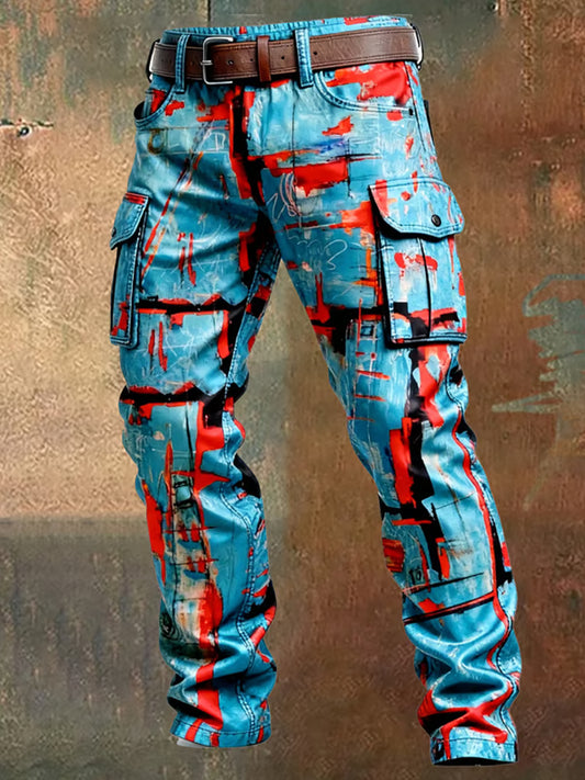 Men's Retro Business Style Casual Work Trousers