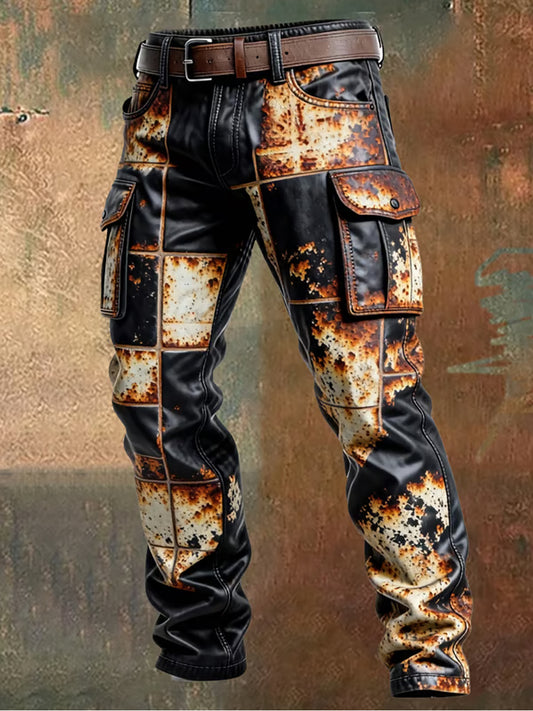 Men's Retro Business Style Casual Work Trousers