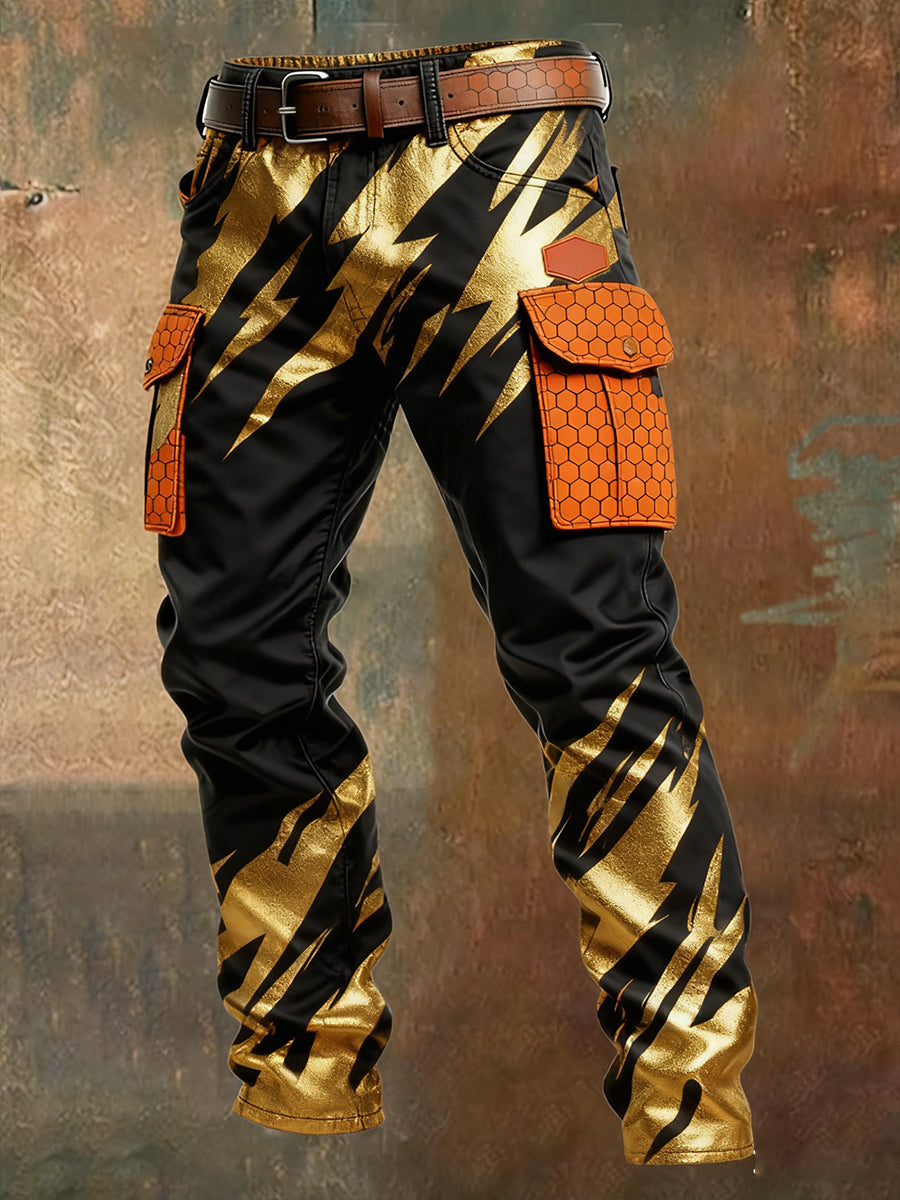 Men's Retro Business Style Casual Work Trousers