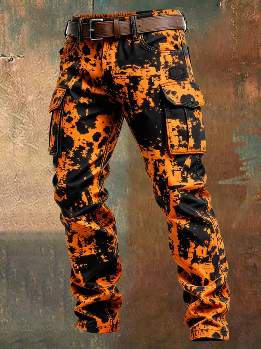 Men's Retro Business Style Casual Work Trousers