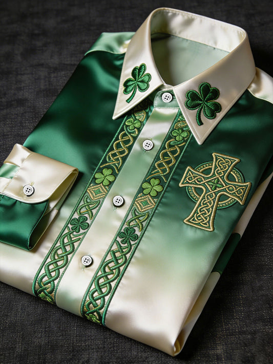 Men's St. Patrick's Day Printed Casual Shirt
