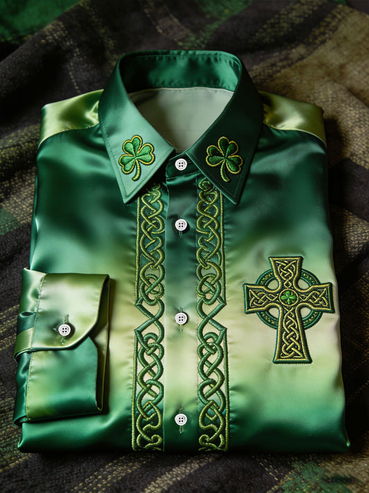 Men's St. Patrick's Day Printed Casual Shirt