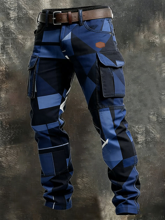 Men's Retro Business Style Casual Work Trousers