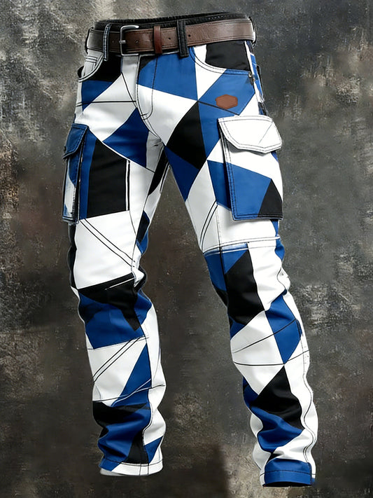 Men's Retro Business Style Casual Work Trousers