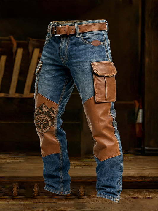 Men's Retro Business Style Casual Work Trousers