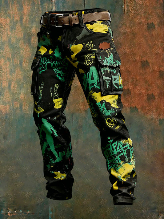 Men's Retro Business Style Casual Work Trousers