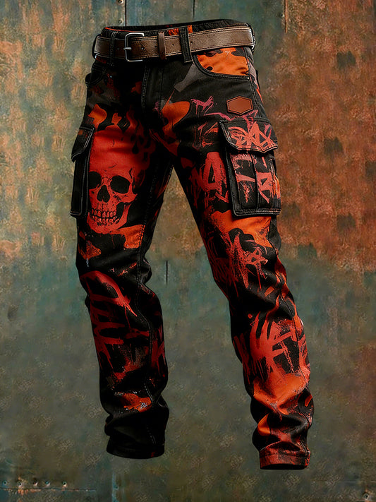 Men's Retro Business Style Casual Work Trousers