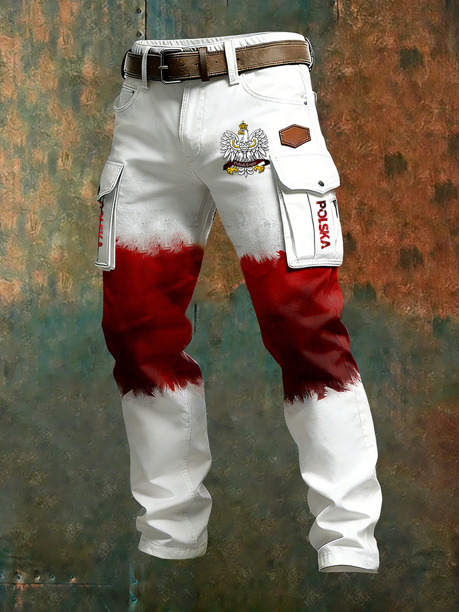 Men's Retro Business Style Casual Work Trousers