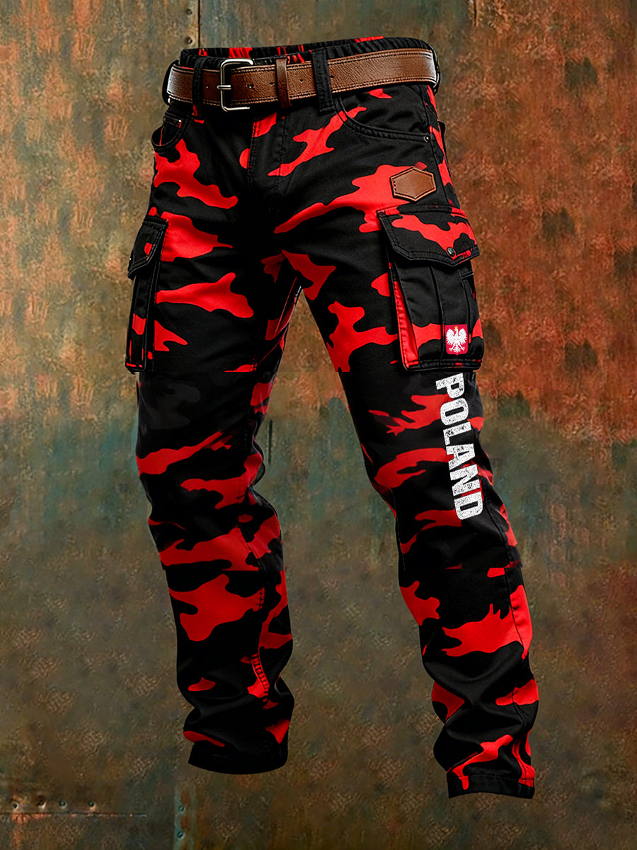 Men's Retro Business Style Casual Work Trousers