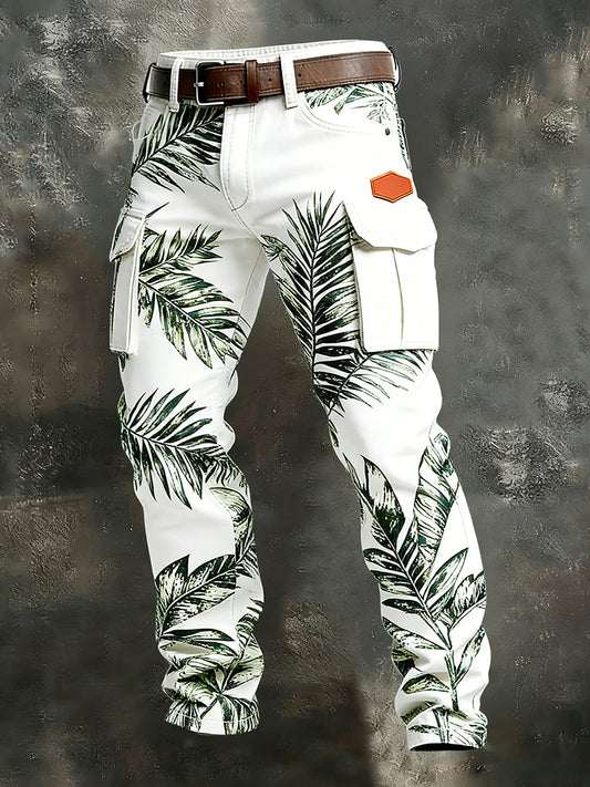 Men's Retro Business Style Casual Work Trousers