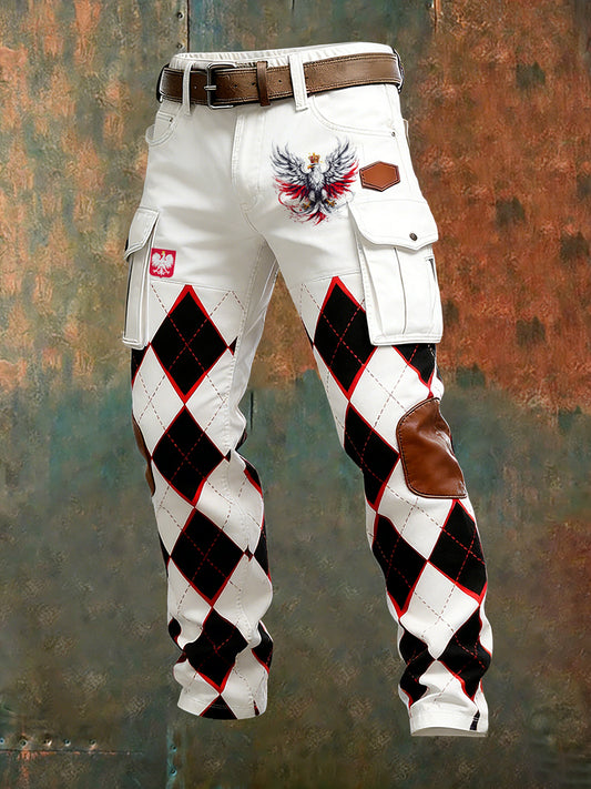 Men's Retro Business Style Casual Work Trousers