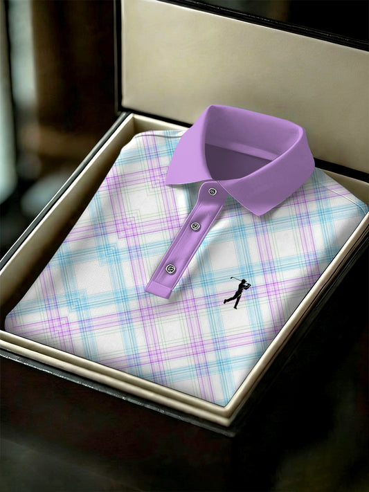 Men's Vintage Business Style Printed Casual Polo Shirt