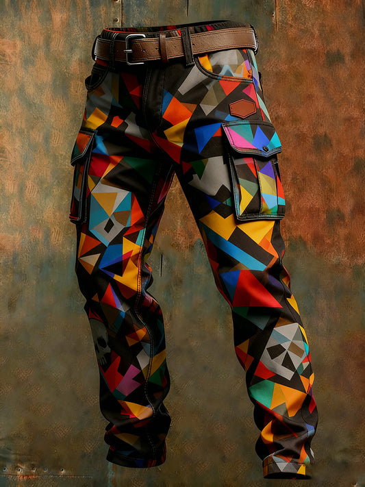 Men's Retro Business Style Casual Work Trousers