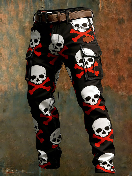 Men's Retro Business Style Casual Work Trousers