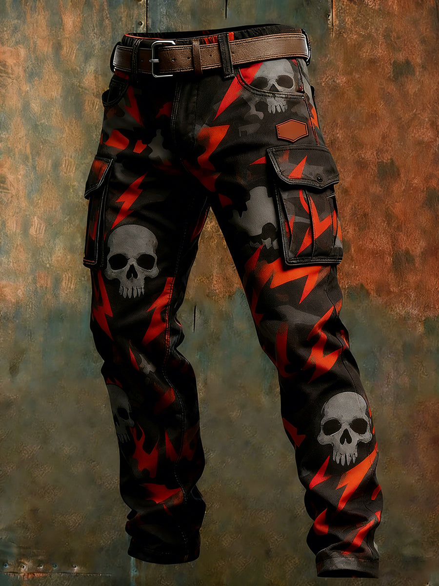 Men's Retro Business Style Casual Work Trousers