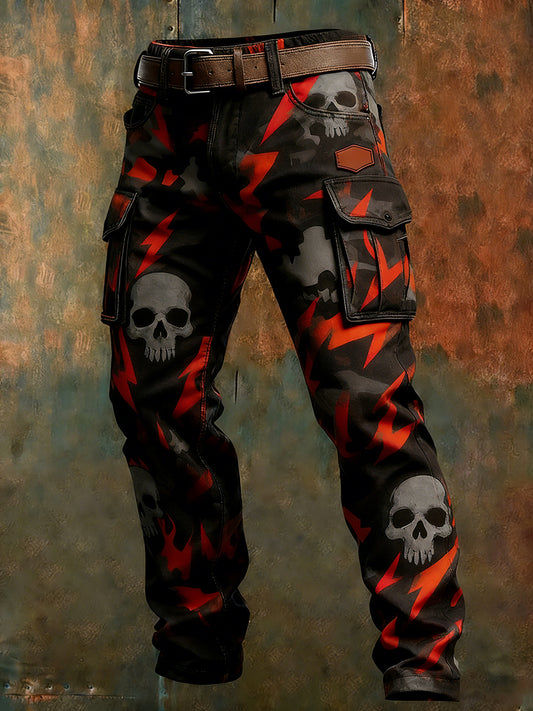 Men's Retro Business Style Casual Work Trousers