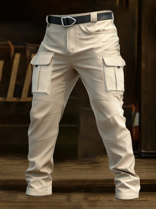 Men's Retro Business Style Casual Work Trousers