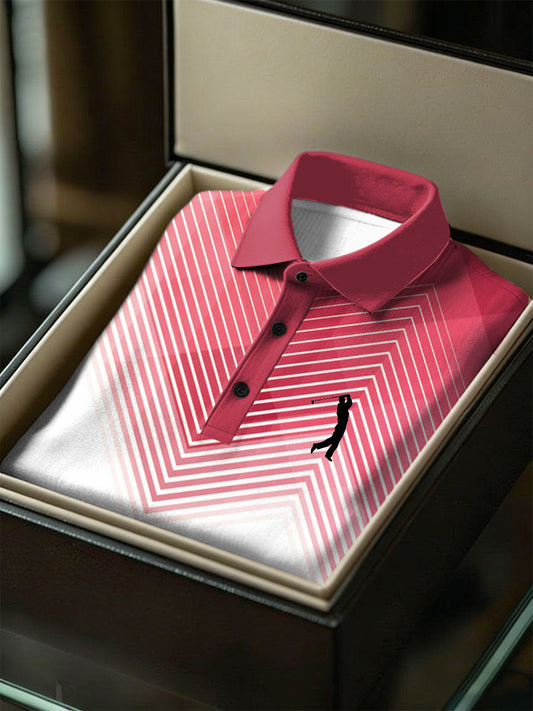 Men's Business Style Polo Collar Casual Short Sleeved Shirt